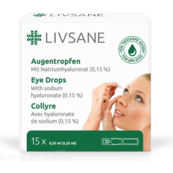 LIVSANE Oční kapky ampule 15 x 0,35 ml