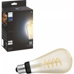 Philips Hue Bluetooth LED White Ambiance filamentová žárovka 8719514301504 E27 ST72 7W 550lm 2200-4500K černá, stmívatelná Studená bílá – Zboží Živě