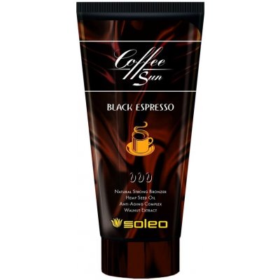 Soleo Coffee Sun Black Espresso krém do solária 150 ml – Zbozi.Blesk.cz