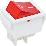 Vypínač kolébkový 250V/15A ON-OFF červený STV101 – Sleviste.cz