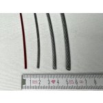 Mikel Ocelové lanko potažené PVC - metráž 3mm | 3012602 – Zboží Dáma