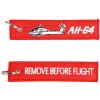 Přívěsky na klíče Přívěsek na klíče remove before flight AH 64