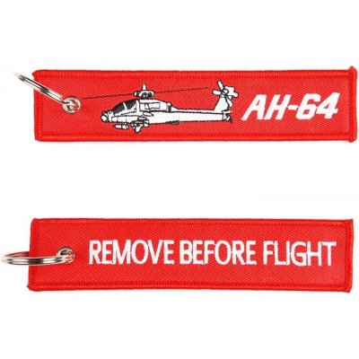 Přívěsek na klíče remove before flight AH 64