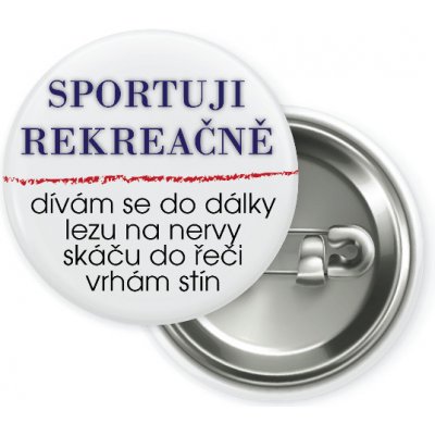 DJ Kolečko Sportuji rekreačně Placka 25 mm – Zboží Dáma