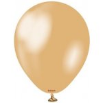 Kalisan Balloons Balonek metalický zlatý, Metallic Gold 30 cm – Zboží Dáma