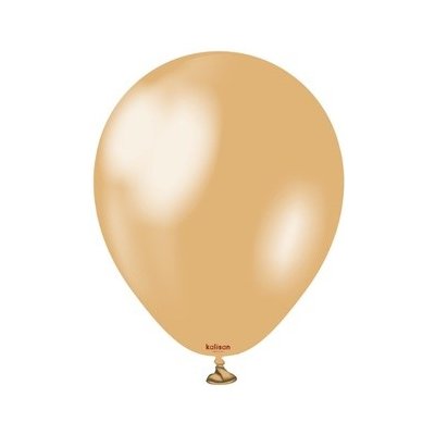 Kalisan Balloons Balonek metalický zlatý, Metallic Gold 30 cm – Zboží Dáma