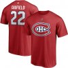 Pánské Tričko Fanatics tričko Cole Caufield #22 Montreal Canadiens Authentic Stack Name & Number