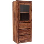 indickynabytek.cz - Vitrína Tina 60x150x45 z masivu palisandr / sheesham – Zboží Mobilmania