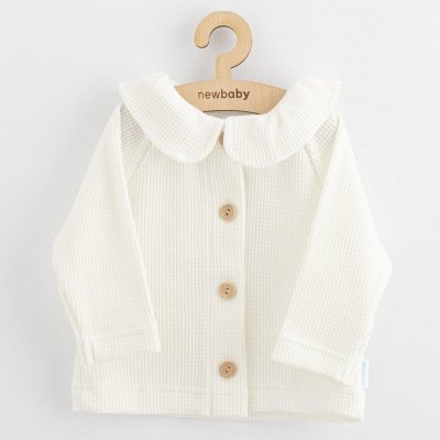 New Baby Kojenecký kabátek na knoflíky Luxury clothing Laura bílý – Hledejceny.cz