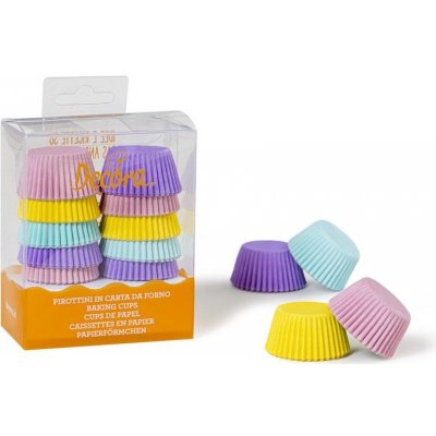 Decora košíčky na muffiny mini pastelové 200ks 3,2x2,2cm – Hledejceny.cz