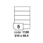 Rayfilm R0100.1120A samolepící etikety 210x59,4mm bílé 100 listů – Zboží Živě