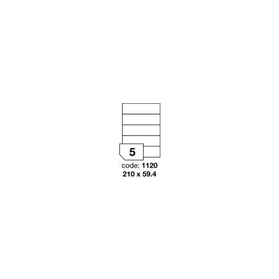 Rayfilm R0100.1120A samolepící etikety 210x59,4mm bílé 100 listů – Zboží Živě