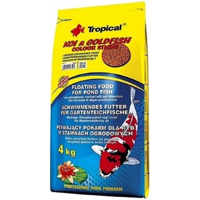 Tropical Koi & Goldfish Colour Sticks 50 l, 4 kg – Zbozi.Blesk.cz