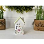 Jarní keramické LED domečky - 2 varianty Varianta: 1 – Zboží Dáma