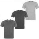 Donnay 3 Pack T Shirts Mens GreyM/CharM/Blk