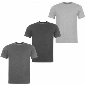 Donnay 3 Pack T Shirts Mens GreyM/CharM/Blk