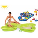 Smoby Set pískoviště Motýl s vodotryskem a vodní dráha Mountain Lake s loďkami a vodní pumpu od 24 m – Zboží Dáma