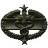 Odznáček Armáda U.S. odznak US COMBAT MEDICAL 3rd AWARD Černá