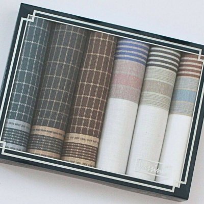 Ëtex Pánské látkové kapesníky VASSINI - 6 kusů M37-2 – Hledejceny.cz