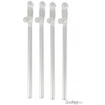 Sada skleněných brček Glass Drinking Straw Willy – Sleviste.cz