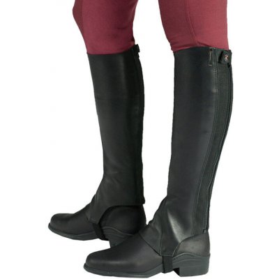 Horze měkké kožené chapsy Franci Černá – Sleviste.cz