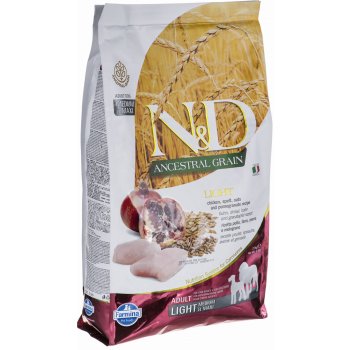 N&D Ancestral Grain Dog Adult Light Medium & Maxi Chicken & Pomegranate 2,5 kg