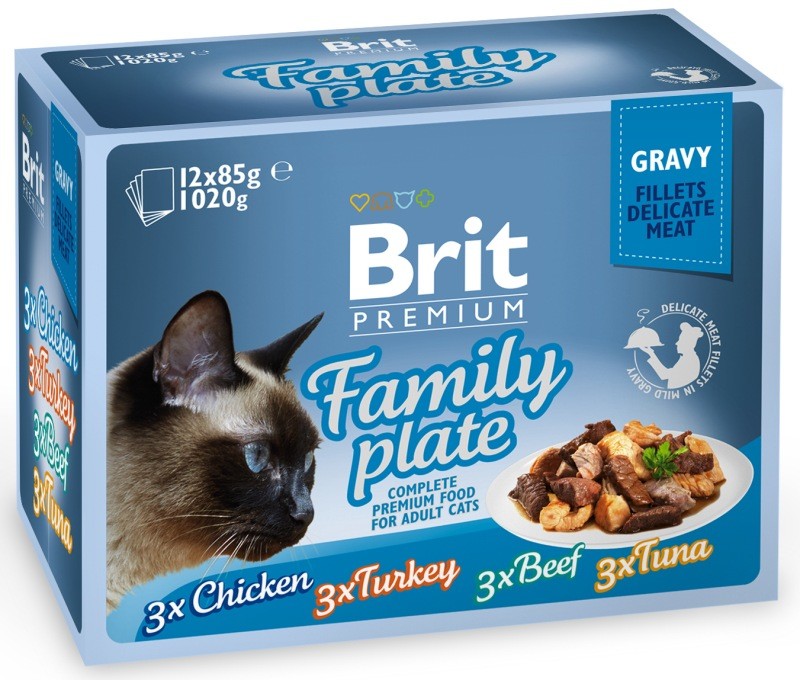 Brit Premium Cat kaps. Gravy Family Pl. 12 x 85 g