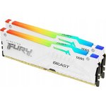 AMD Kingston DDR5 Fury Beast White RGB 64GB 2x32GB 6000 CL36 EXPO CL 36 KF560C36BWEAK2 64 – Hledejceny.cz