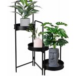 ProGarden STOJAN NA KVĚTINÁČ TRIPLE 64x67x20 cm ČERNÁ – Sleviste.cz