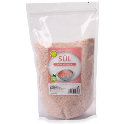 AWA superfoods himalájská sůl přírodní mletá jemná růžová Raw 1 kg – Zbozi.Blesk.cz