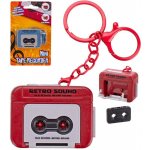 Přívěsek na klíče kazeťák dětská na baterie 2 barvy Zvuk – Zboží Dáma