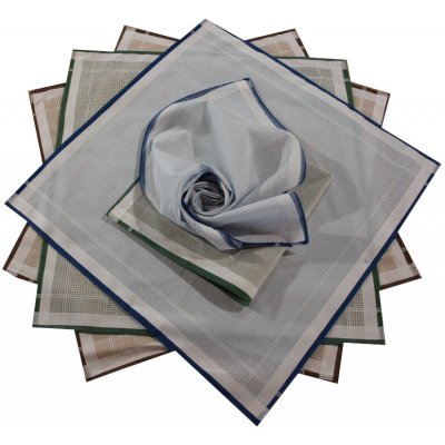 Etex Bavlněné kapesníky světlá kostička – Zboží Mobilmania