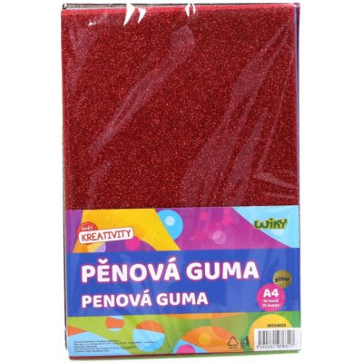 Pěnová guma A4 20x30 cm glitter, 10 ks – Zboží Mobilmania