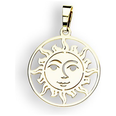 Gemmax Jewelry Zlatý přívěsek Slunce žluté GUPYN 84261