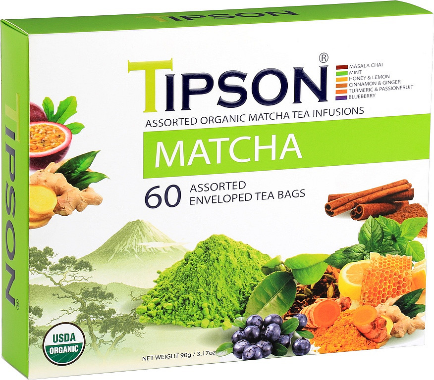 Tipson Bio Matcha Kazeta Variace 60 x 1,5 g