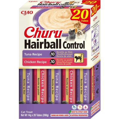 Churu Cat Hairball Tuna & Chicken 20 x 14 g – Zboží Mobilmania