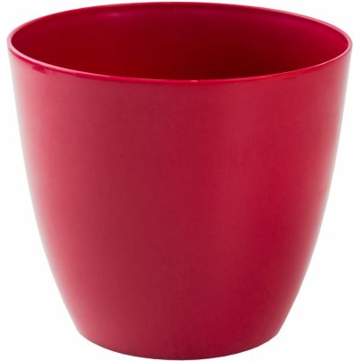 Plastkon květináč Ella lesklá 18 cm červený – Zbozi.Blesk.cz