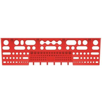 PROSPERPLAST Držák na nářadí BINEER SHELFS 580x158mm, červený