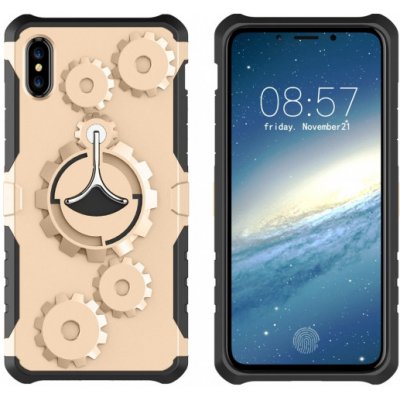 Pouzdro AppleKing ochranné outdoorové s odnímatelným páskem na ruku Apple iPhone XS / iPhone X - zlaté – Zboží Mobilmania