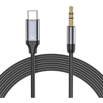 Pouzdro Tech-protect Ultraboost USB-C/mini Jack 3,5mm kabel 100cm černé – Zboží Mobilmania