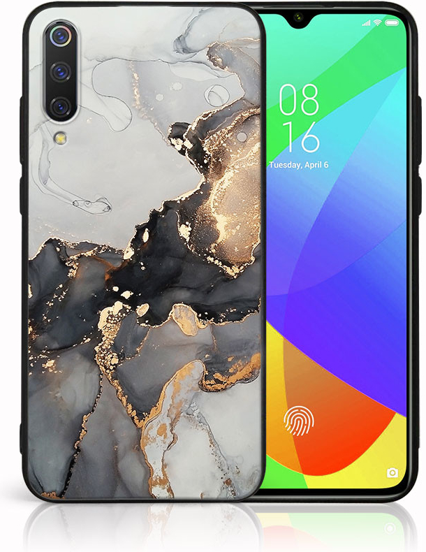 Pouzdro PROTEMIO 50898 MY ART Ochranný obal Xiaomi Mi 9 SE -GREY MARBLE 140