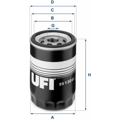 Olejový filtr UFI 23.130.01 – Zbozi.Blesk.cz