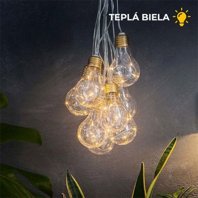 Solar Solární LED řetězCentre LVB20 Lumify Vintage s USB 20 světel – Zboží Mobilmania