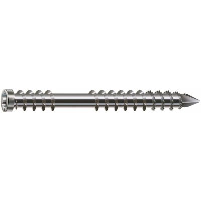 SPAX TERASOVÝ ŠROUB A4, VÁLCOVÁ HLAVA, T-STAR PLUS T25, FIXAČNÍ ZÁVIT, CUT, 6x60 mm - 100 ks – Hledejceny.cz