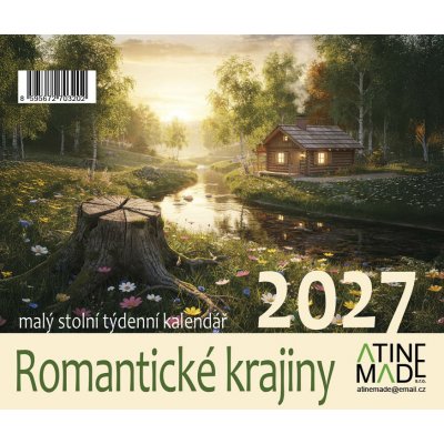 Romantické krajiny, malý stolní, týdenní, 13 x 15 cm 2027 – Hledejceny.cz