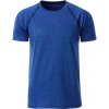 Pánské sportovní tričko James & Nicholson pánské funkční tričko JN496 Modrý melír tmavě modrá