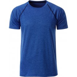 James & Nicholson pánské funkční tričko JN496 Modrý melír tmavě modrá