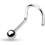 Šperky4U zahnutý piercing do nosu N01065-01 – Zboží Dáma