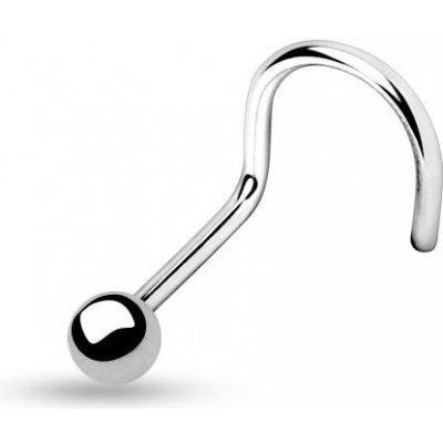 Šperky4U zahnutý piercing do nosu N01065-01 – Zboží Dáma