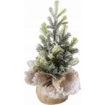 Boltze Umělý vánoční stromek v jutovém květináči TANNE, 31 cm – Hledejceny.cz